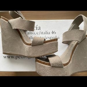 Pedro Garcia suede platform wedges